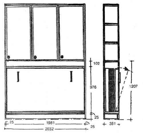 Шкаф-кровать трансформер Дуга 2 BMS